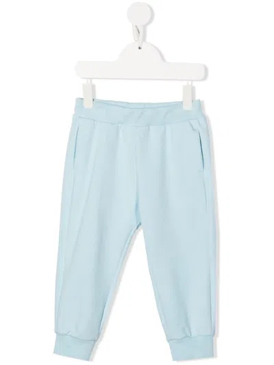 Roberto Cavalli Junior Babies' Embroidered-logo Trackpants In Blue