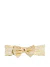 Roberto Cavalli Junior Floral-print Bow Hairband In Yellow