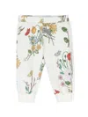 Roberto Cavalli Floral-print Cotton Trousers In White