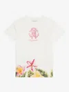 ROBERTO CAVALLI JUNIOR FLORAL-PRINT T-SHIRT