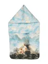 Roberto Cavalli Graphic-print Cotton Baby Nest In Blue