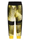 Roberto Cavalli Graphic-print Cotton Track Pants In Yellow
