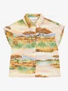 Roberto Cavalli Graphic Print Shirt In Neutrals