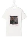 Roberto Cavalli Graphic-print Short-sleeved T-shirt In White
