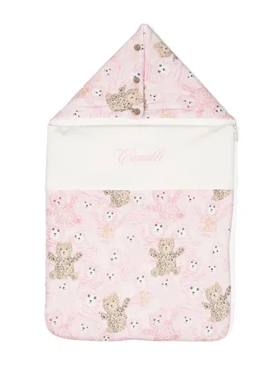 Roberto Cavalli Graphic-print Sleep Bag In Pink