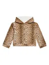 Roberto Cavalli Jaguar-print Hoodie In Brown