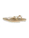 Roberto Cavalli Junior Leopard-print Flip Flops In White