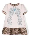 Roberto Cavalli Leopard-print T-shirt Dress In D2294