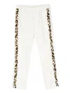 Roberto Cavalli Leopard-print Track Pants In White