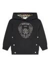 Roberto Cavalli Logo-embroidered Hoodie In Black