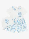 Roberto Cavalli Logo-embroidered Romper In White