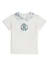 Roberto Cavalli Junior Logo-embroidered T-shirt In White