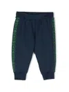 Roberto Cavalli Logo-embroidered Tapered Sweatpants In Blue