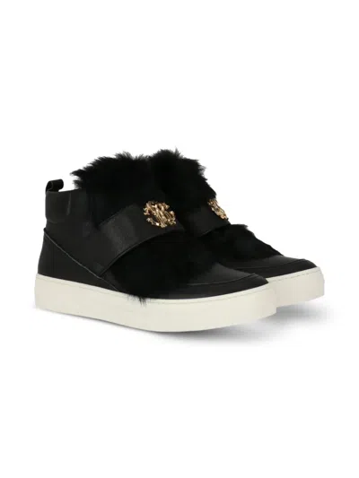 Roberto Cavalli Junior Kids' Logo-plaque Sneakers