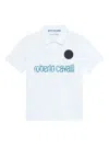 Roberto Cavalli Logo Polo Shirt In White