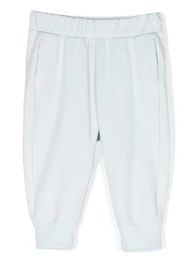 Roberto Cavalli Kids' Logo-print Cotton Track Pants In Blue