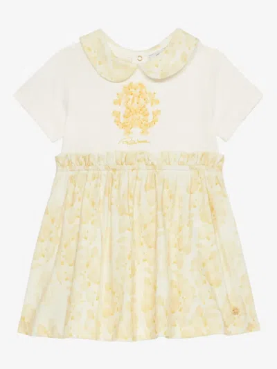 Roberto Cavalli Junior Babies' Logo-print Dress In White