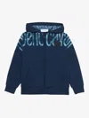 Roberto Cavalli Logo-print Hoodie In Blue
