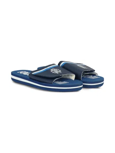 Roberto Cavalli Junior Kids' Logo-print Slides