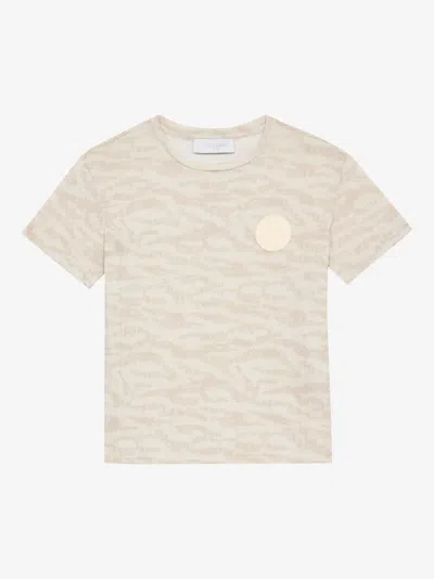 Roberto Cavalli Kids' Logo-print T-shirt In Neutrals