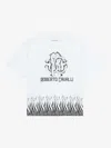 Roberto Cavalli Logo-print T-shirt In Weiss