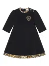Roberto Cavalli Logo Rc Dress In Black