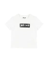 Roberto Cavalli Junior Man T-shirt White Size 8 Cotton In White