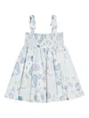 Roberto Cavalli Marine Print Dress In Blue