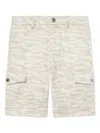 Roberto Cavalli Monogram Cargo Shorts In Neutrals