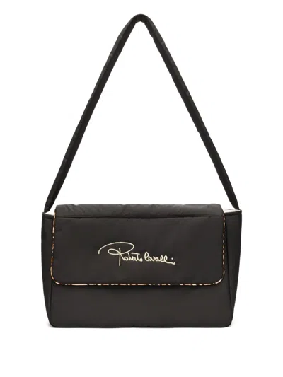 Roberto Cavalli Padded Changing Bag In Black