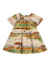 Roberto Cavalli Safari Print Dress In Brown