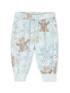 Roberto Cavalli Teddy Bear-print Track Pants In Blue