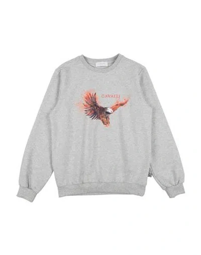 Roberto Cavalli Babies'  Junior Toddler Boy Sweatshirt Light Grey Size 6 Cotton, Elastane In Gray