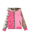 Roberto Cavalli Junior Toddler Girl Sweatshirt Fuchsia Size 4 Cotton, Elastane In Pink