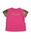 Roberto Cavalli Junior Toddler Girl T-shirt Fuchsia Size 3 Cotton, Elastane In Pink
