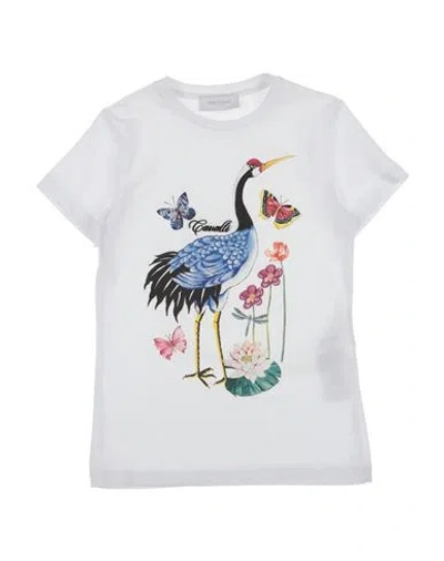 Roberto Cavalli Babies'  Junior Toddler Girl T-shirt White Size 4 Cotton, Elastane In Multi