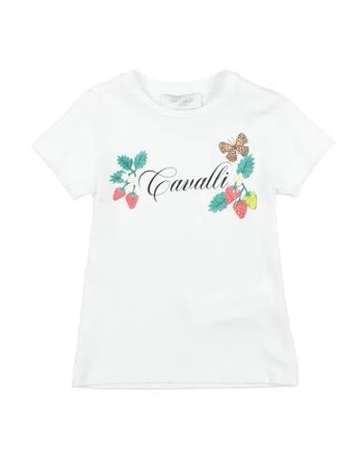 Roberto Cavalli Babies'  Junior Toddler Girl T-shirt White Size 6 Cotton