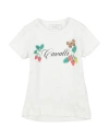 Roberto Cavalli Junior Toddler Girl T-shirt White Size 6 Cotton, Elastane In Multi