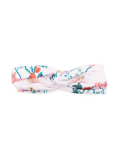 Roberto Cavalli Junior Kids' Twist-detailing Band Hair In Pink