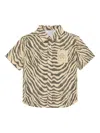 Roberto Cavalli Zebra-print Shirt In Neutrals