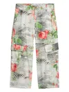 Roberto Cavalli Zebra-print Trousers In White