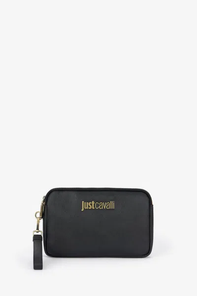 Roberto Cavalli Just Cavalli Black Shoulder Bag With Logo