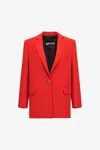 Shop Roberto Cavalli Just Cavalli Blazer In Red