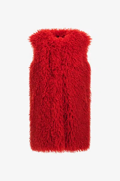 Roberto Cavalli Just Cavalli Eco-fur In Red