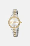Roberto Cavalli Just Cavalli Glam Watch In Silver/gold