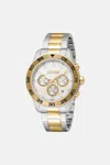 Roberto Cavalli Just Cavalli Men Watch In Silver/gold