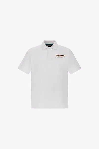 Roberto Cavalli Just Cavalli Polo In White