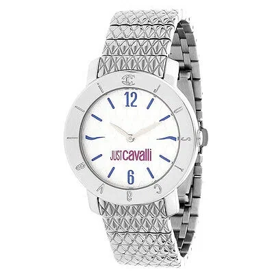 Pre-owned Roberto Cavalli Just Cavalli R7253191645 Silver Color Dial Women's Watch