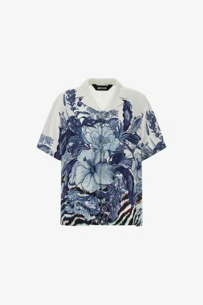 Roberto Cavalli Just Cavalli Shirt In Blue