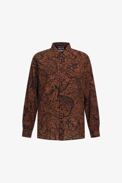 Roberto Cavalli Just Cavalli Shirt In Brown